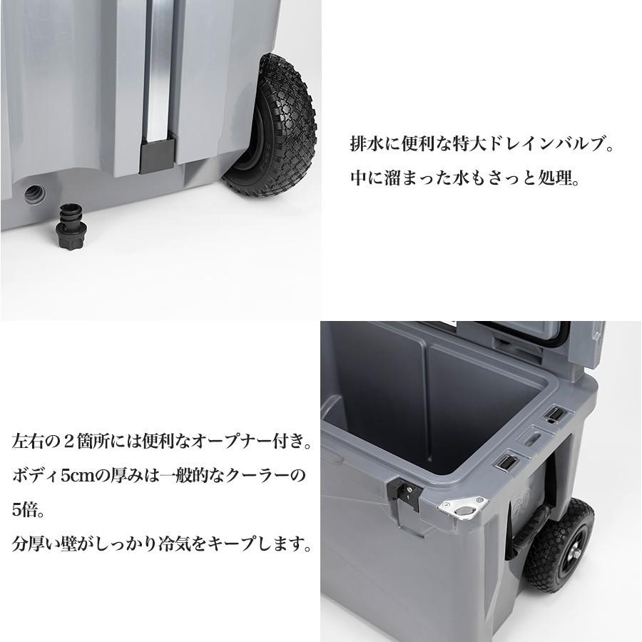 Mt.SUMI (マウントスミ) アイスロッククーラー 60QT ローラー 56.8L  ファミリーキャンプ グループキャンプ向け BBQ アウトドアイベントの画像