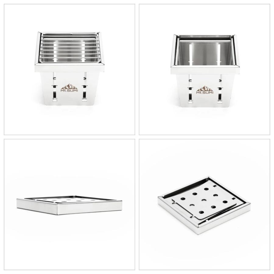 Mt.SUMI パーフェクトグリル マイクロ (スクエア) PerfectGrill micro (square) 折りたたみ式バーベキューグリル ワンタッチ | Mt.SUMI | 03