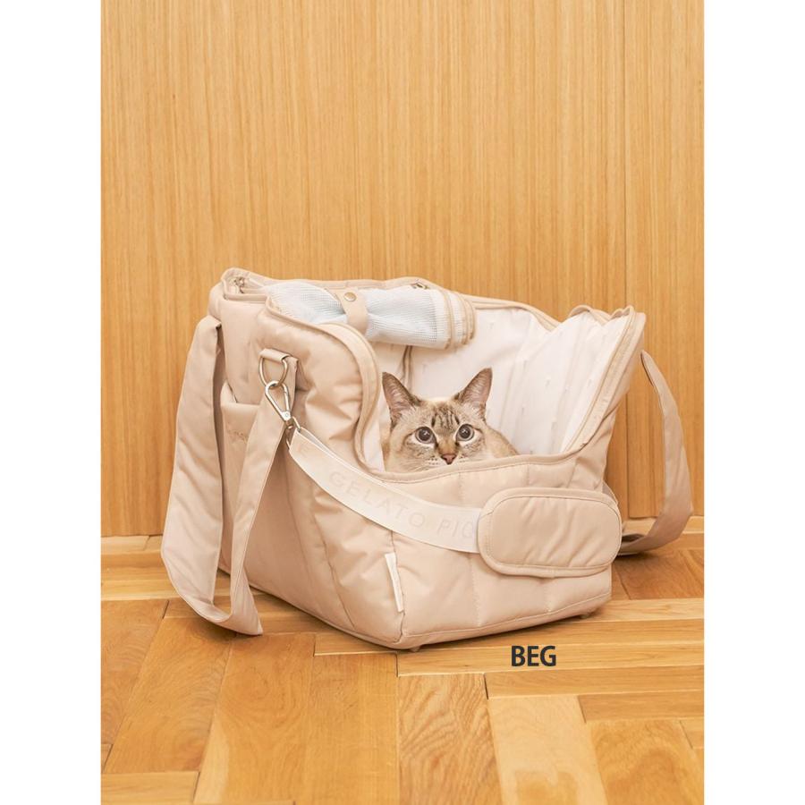 gelato pique（ジェラートピケ） CAT&DOG キルティングキャリーバック