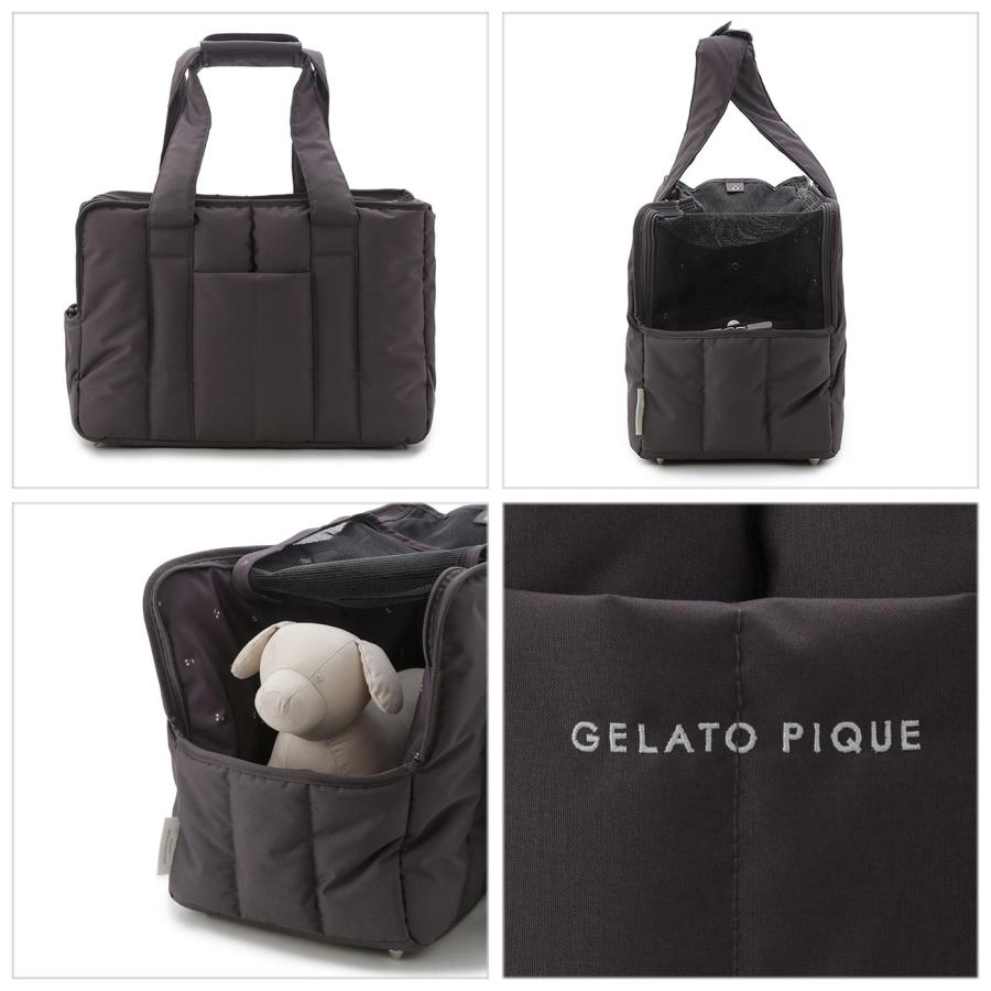 gelato pique（ジェラートピケ） CAT&DOG キルティングキャリーバック