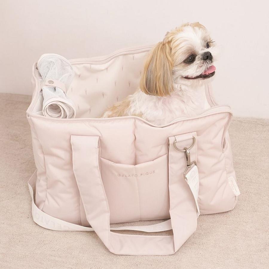 gelato pique（ジェラートピケ） CAT&DOG キルティングキャリーバック