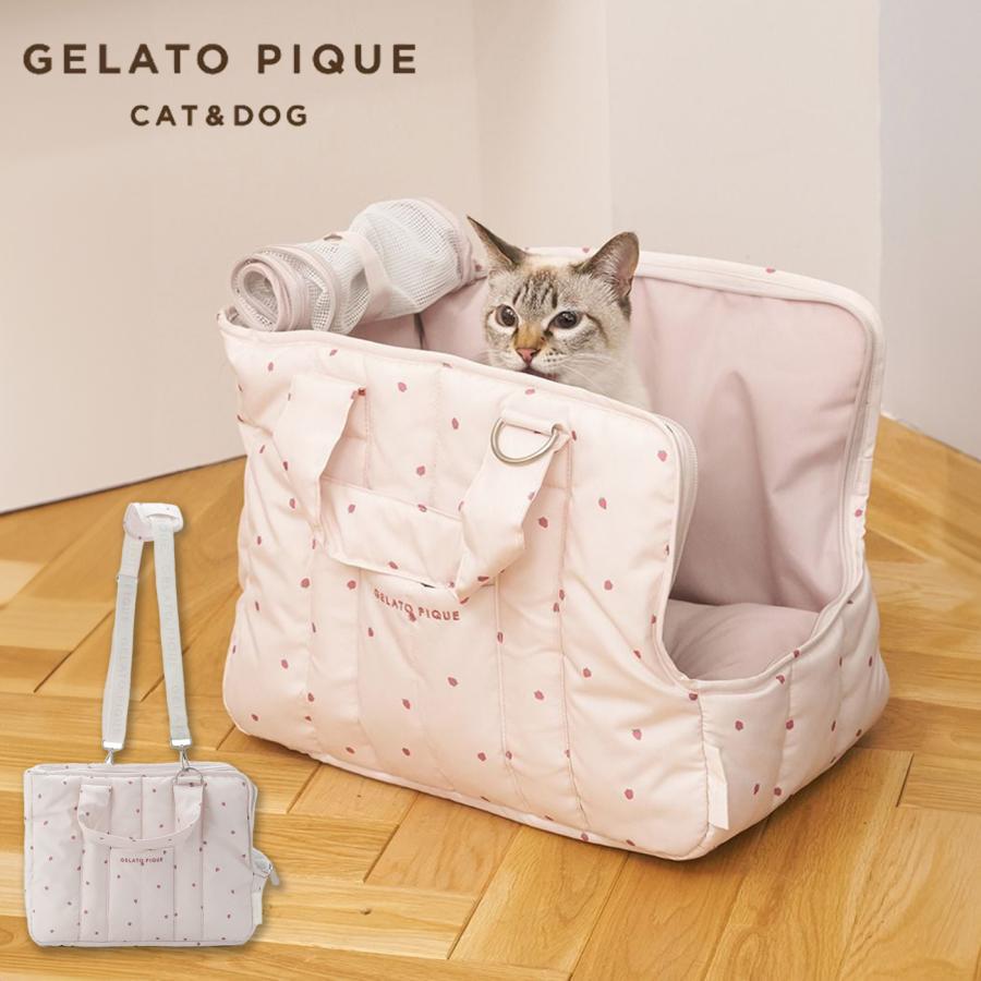ジェラピケ犬用キャリーバッグ ジェラートピケ CAT&DOG ミニサイズキャリーバッグ ジェラピケ gelato
