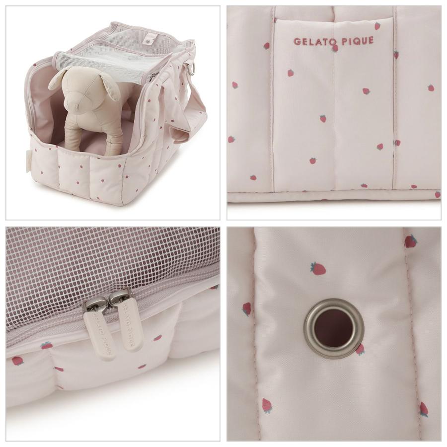 GELATO PIQUE ペット用ミニキャリーバッグ gelato pique ストロベリー柄ミニサイズキャリーバッグ Pets