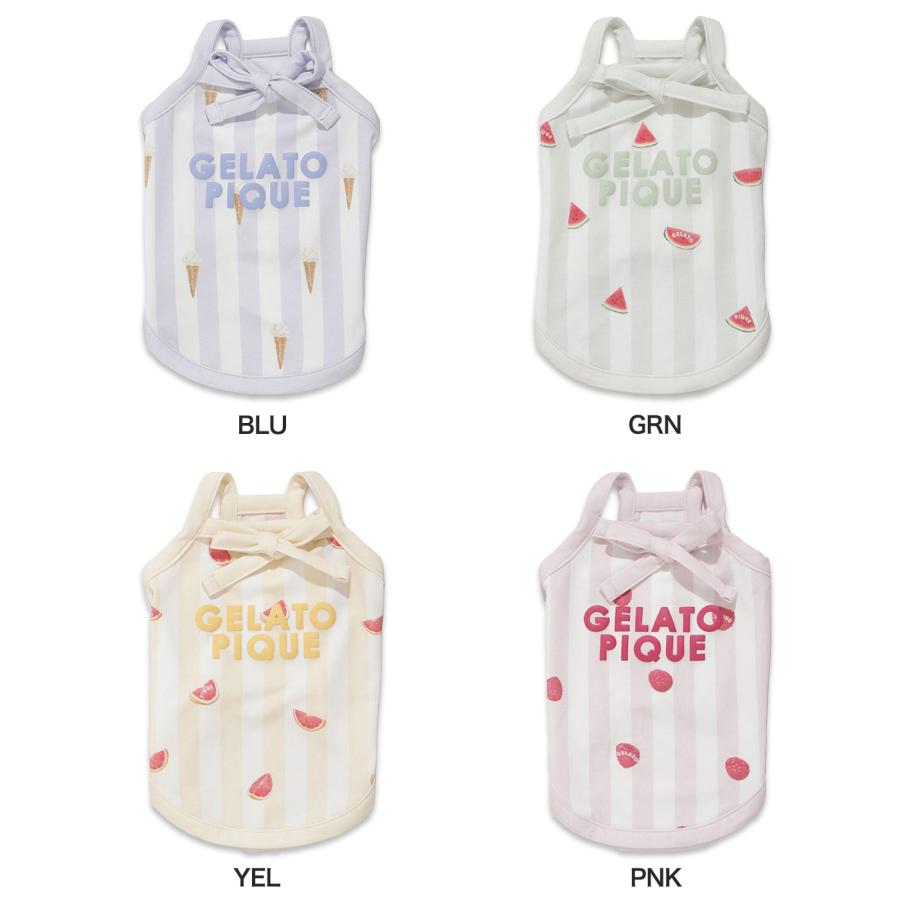 gelato pique（ジェラートピケ） CAT&DOG 接触冷感 ストライプ柄