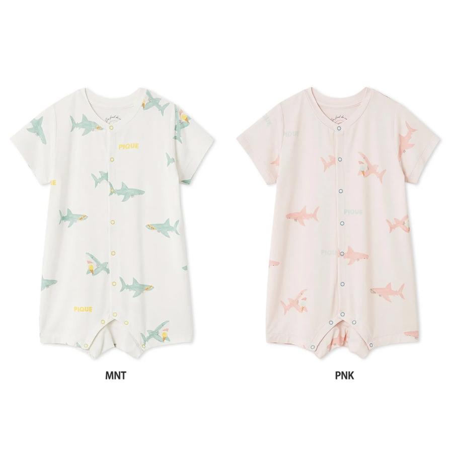 ぽこたです！◆ ジェラート・ピケ＊長袖ルームウェア gelato pique SALE20%OFF ジェラートピケ ベビー 接触冷感 SHARK柄