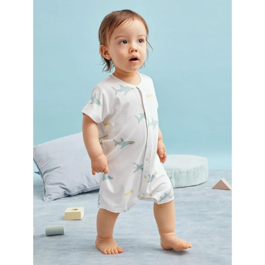 ジェラートピケ　BABY ケーキモチーフロンパース＆スタイ　女の子 ジェラートピケ BABY ケーキモチーフロンパース＆スタイ 女の子