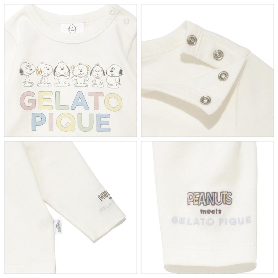 gelato pique（ジェラートピケ） ベビー PEANUTS PUPPIES ワンポイント