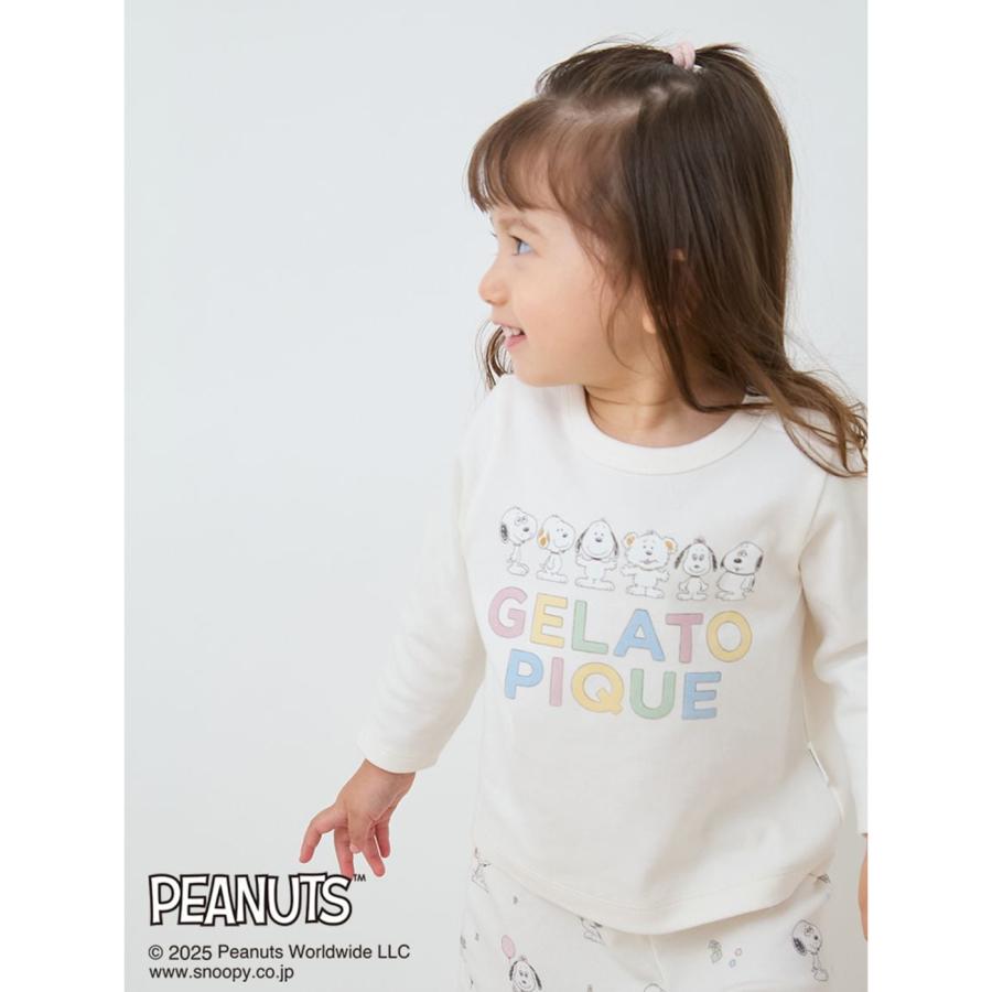 gelato pique（ジェラートピケ） ベビー PEANUTS PUPPIES ワンポイント