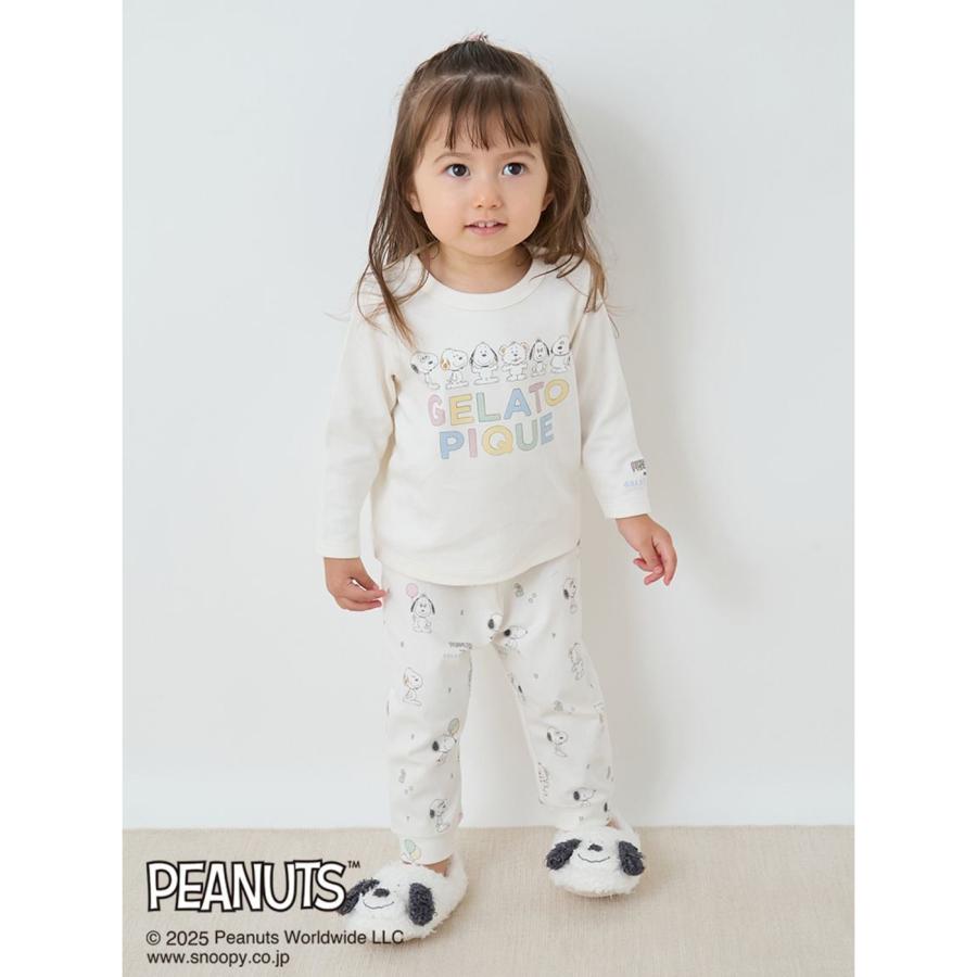 gelato pique（ジェラートピケ） ベビー PEANUTS PUPPIES ワンポイント