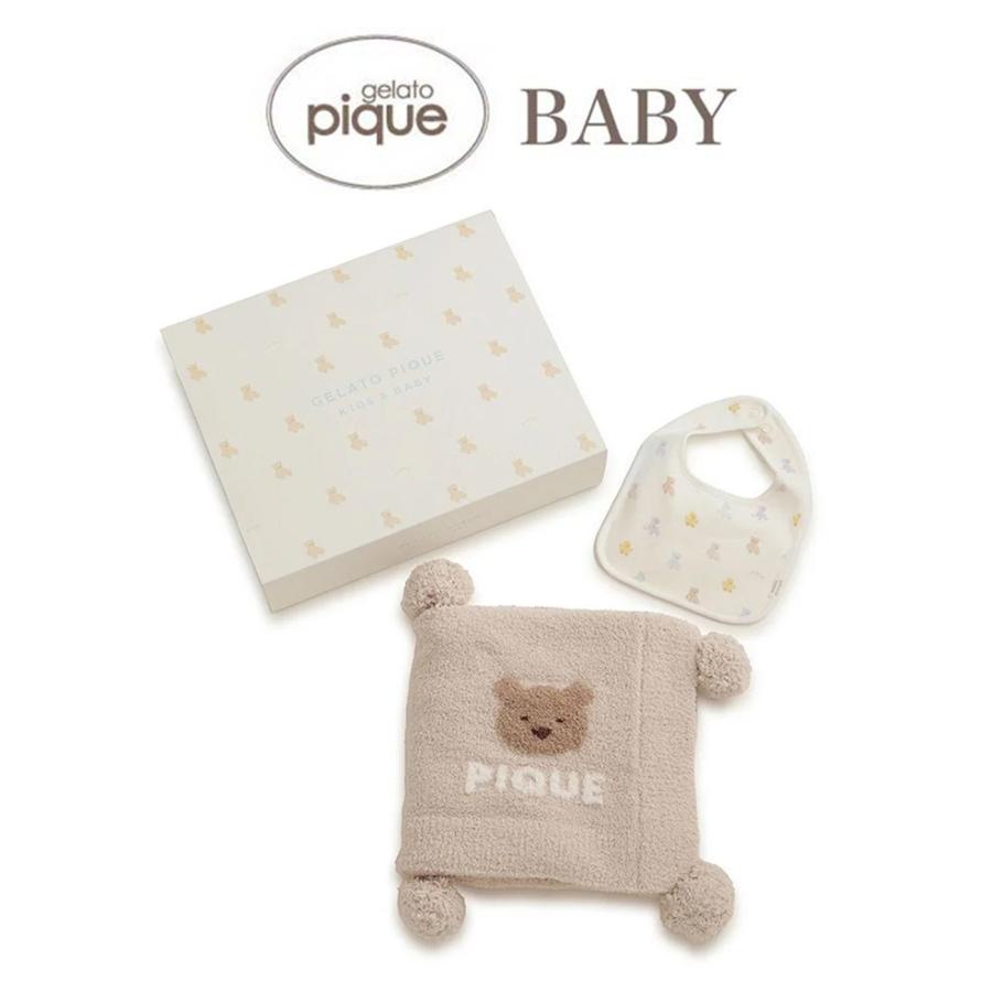 gelato pique（ジェラートピケ） ベビー BABY ベアブランケット&スタイ