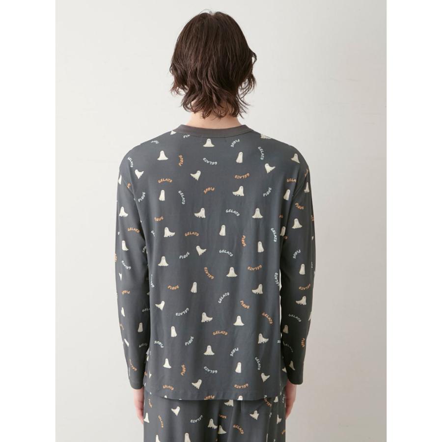 gelato pique ジェラートピケ オム HALLOWEEN TRICK GHOST柄ロンT&