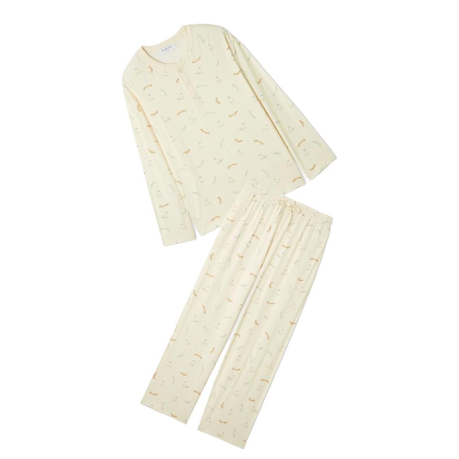 gelato pique GHOSTプルオーバー&ロングパンツ セット gelato pique ジェラートピケ オム HALLOWEEN TRICK GHOST柄ロンT&