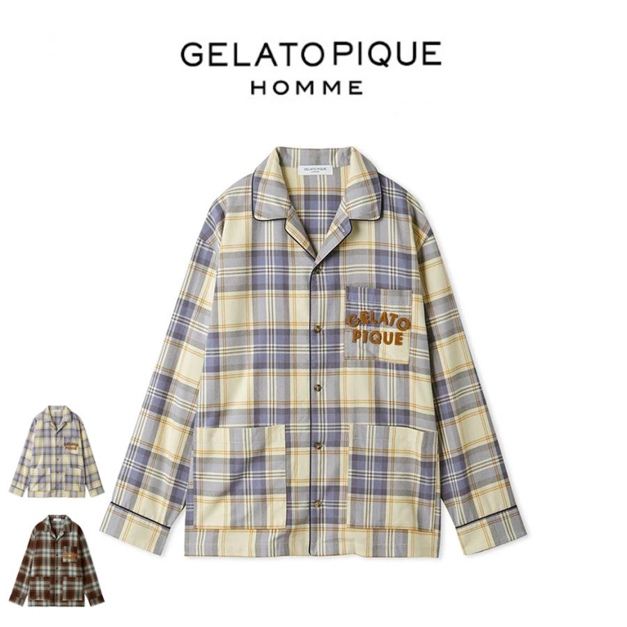 gelato pique SALE30%OFF ジェラートピケ オム チェック柄長袖さがら