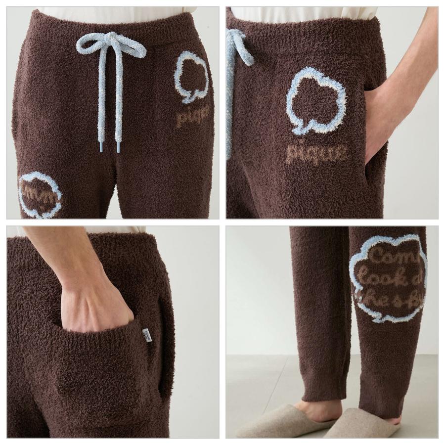 gelato pique（ジェラートピケ） オム ベビモコトークロゴロングパンツ