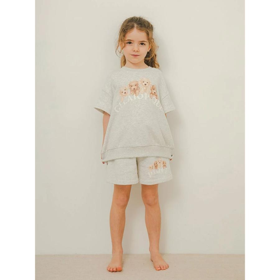 特価 新品 ジェラートピケ トイプードル裏毛プルオーバー&ショートパンツセット WOMEN】トイプードルJQDプルオーバー＆ショートパンツ | gelato