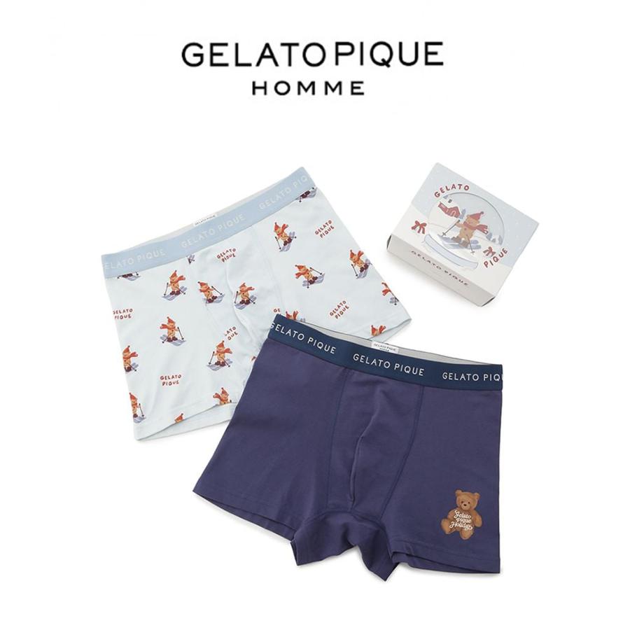 gelato pique（ジェラートピケ） オム HOLIDAY ベア柄アンダーウェア