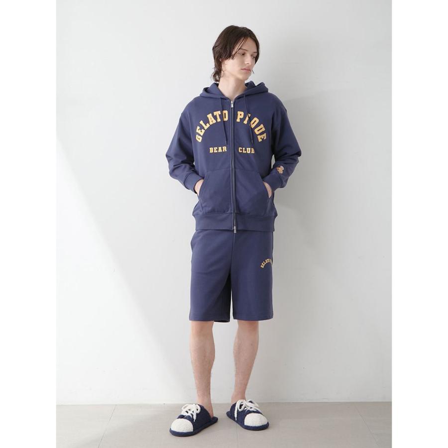 gelato pique（ジェラートピケ） オム スポーティベア裏毛パーカー