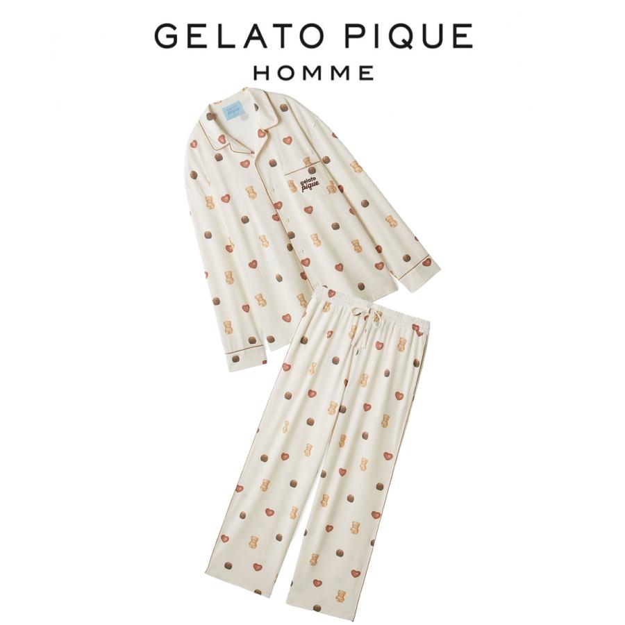 gelato pique（ジェラートピケ） オム Valentine 総柄シャツ&ロング