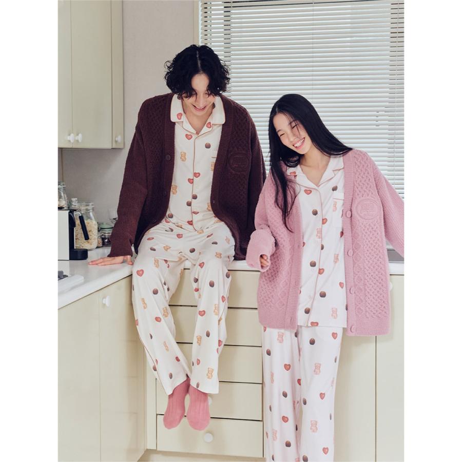 gelato pique（ジェラートピケ） オム Valentine 総柄シャツ&ロング