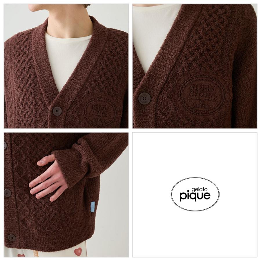 gelato pique（ジェラートピケ） オム Valentine アランカーディガン