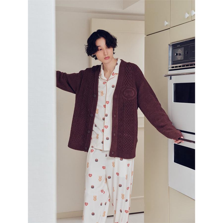 gelato pique（ジェラートピケ） オム Valentine アランカーディガン