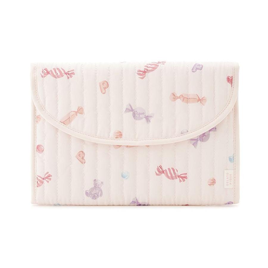 ジェラピケ 母子手帳ケース おむつポーチ ママバッグ gelato pique（ジェラートピケ） キャンディ柄母子手帳ケースL