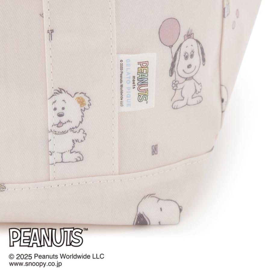 gelato pique（ジェラートピケ） PEANUTS PUPPIES 総柄ママバッグ