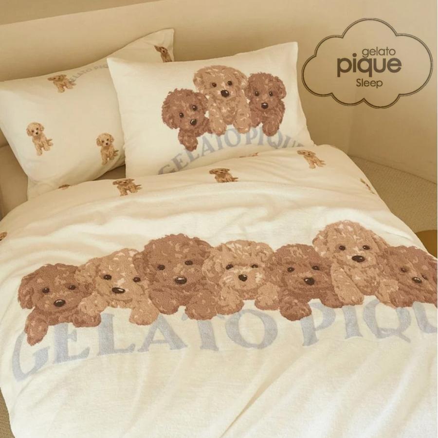 新品未使用 ジェラートピケ 「Sleep」トイプードルジャガードマルチカバー gelato pique（ジェラートピケ） Sleep トイプードルジャガードマルチ