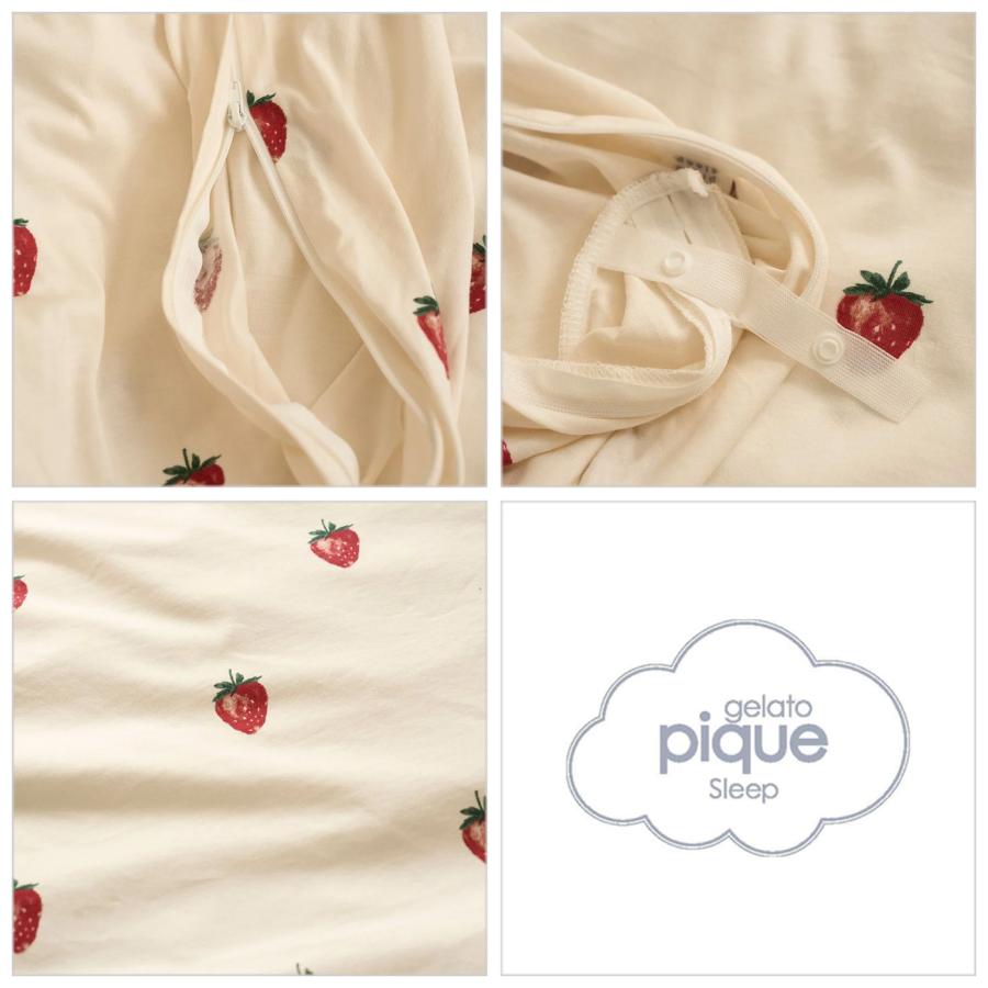 gelato pique ジェラートピケ Sleep ストロベリー柄3点セット