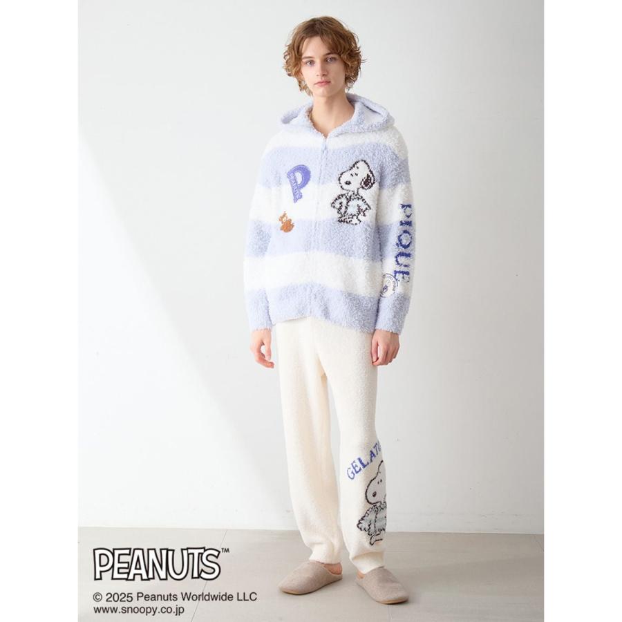 ジェラートピケ　PEANUTS ジェラートジャガード　パーカー　スヌーピーピンク ジェラートピケ gelato pique 【PEANUTS】ジャガードパーカ （ピンク