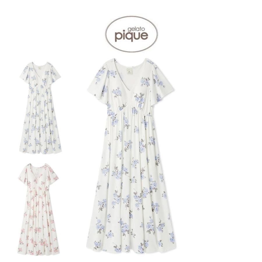 gelato pique ジェラートピケ 中花柄カップインワンピース