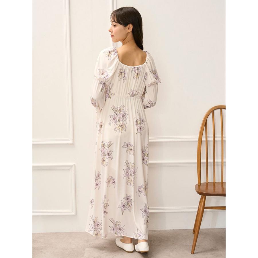 gelato pique ジェラートピケ MUCHA リリー柄カップインワンピース