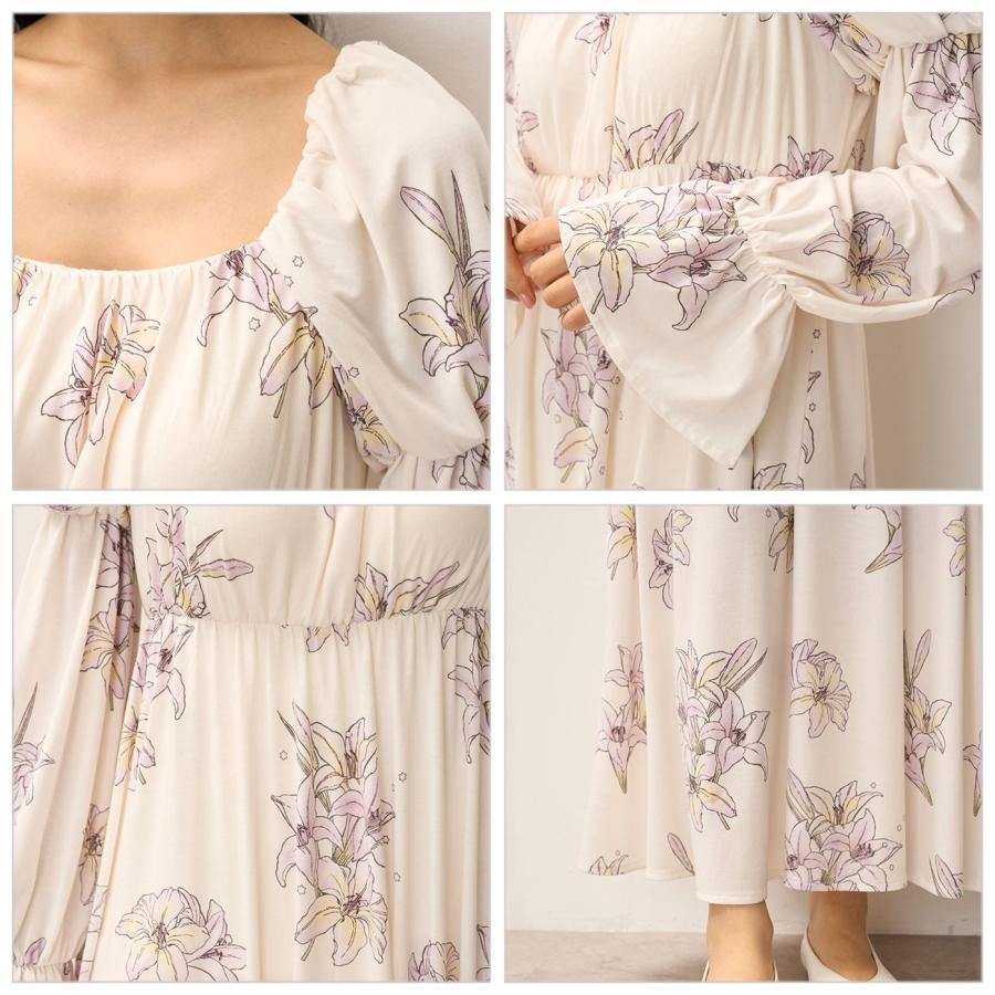 【新品タグ付】ジェラートピケ　ミュシャ　ローズ　マキシワンピ　イエロー 新品タグ付】ジェラートピケ ミュシャ ローズ マキシワンピ イエロー