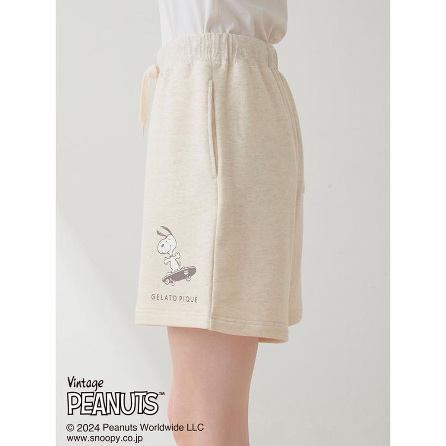 gelato pique ジェラートピケ PEANUTS 裏毛ワンポイントショートパンツ pwcp242241 SNOOPY｜selectzakkamu｜05