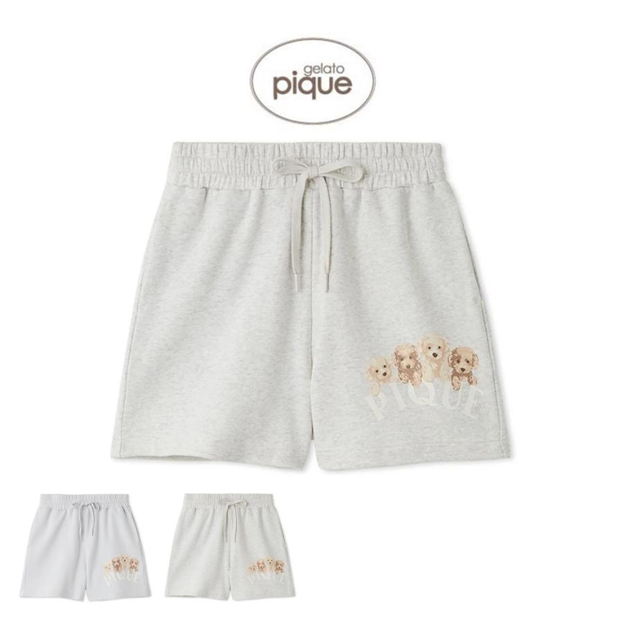 ジェラートピケ トイプードル裏毛ショートパンツ pwcp251302 ルームウェア パジャマ 部屋着 レディース gelato pique | gelato pique