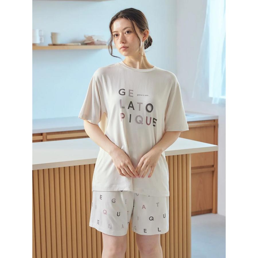 gelato pique ジェラートピケ レーヨンロゴ柄ショートパンツ