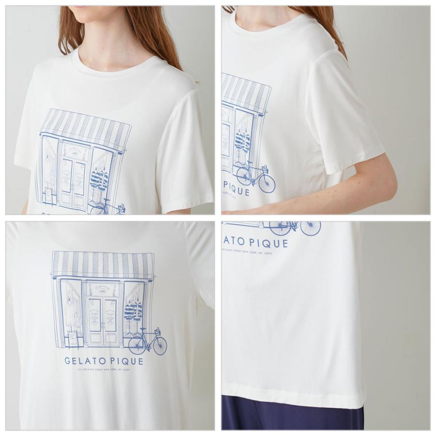 gelato pique GELATO PIQUE Tシャツ pwct241331 ジェラピケ ルームウェア｜selectzakkamu｜09