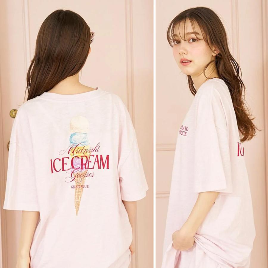 ジェラートピケ【接触冷感】ICEワンポイントビッグTシャツ&ショートパンツパンツ gelato pique ジェラートピケ COOL COLLECTION 接触冷感 ICEワン