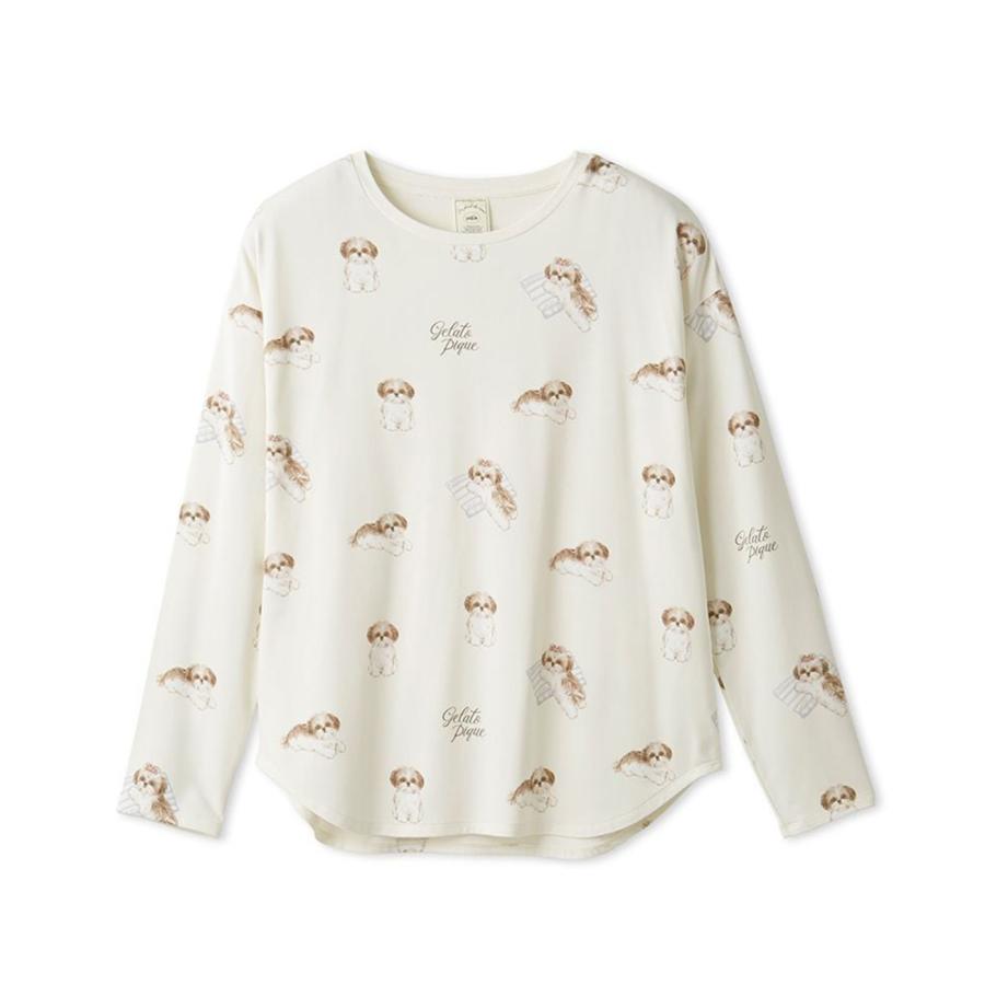 gelato pique ジェラートピケ シーズー柄ロンT pwct254253