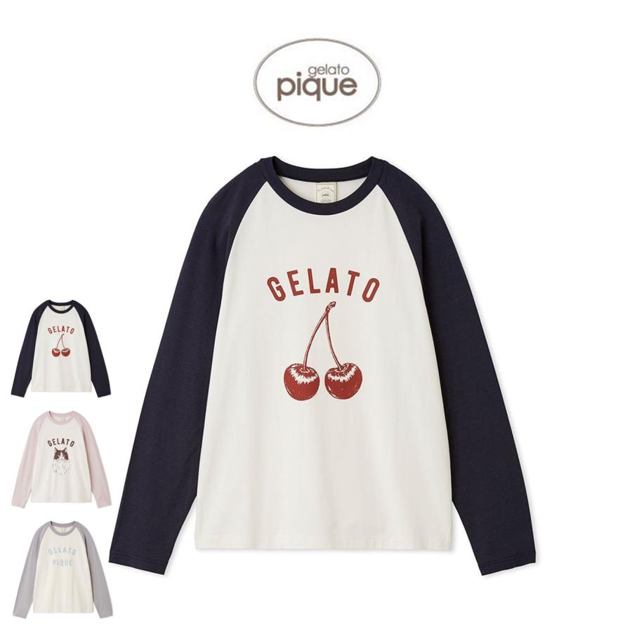 gelato pique ジェラートピケ ワンポイントラグランロンT pwct254274