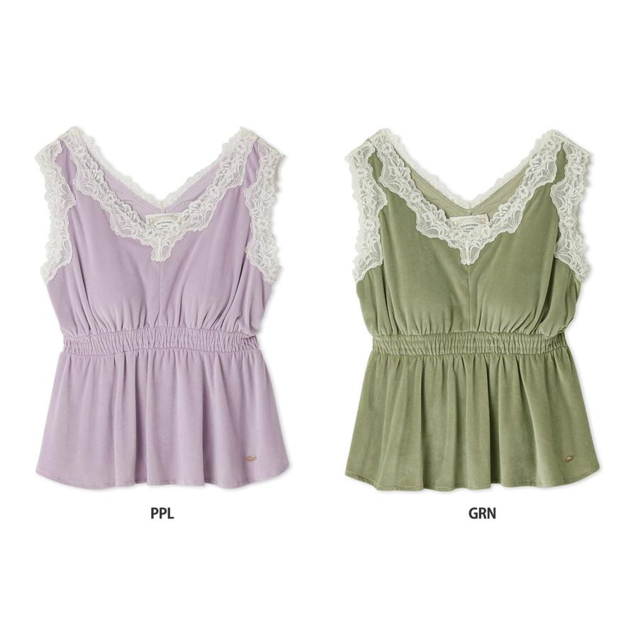 gelato pique（ジェラートピケ） SALE30%OFF MUCHA ベロア×レース