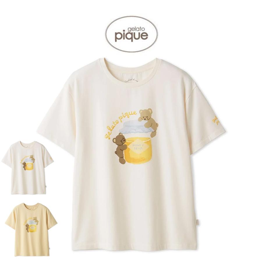 Gelato pique はちみつベア柄セット はちみつ ベア 柄 おむつポーチ おむつシート セット