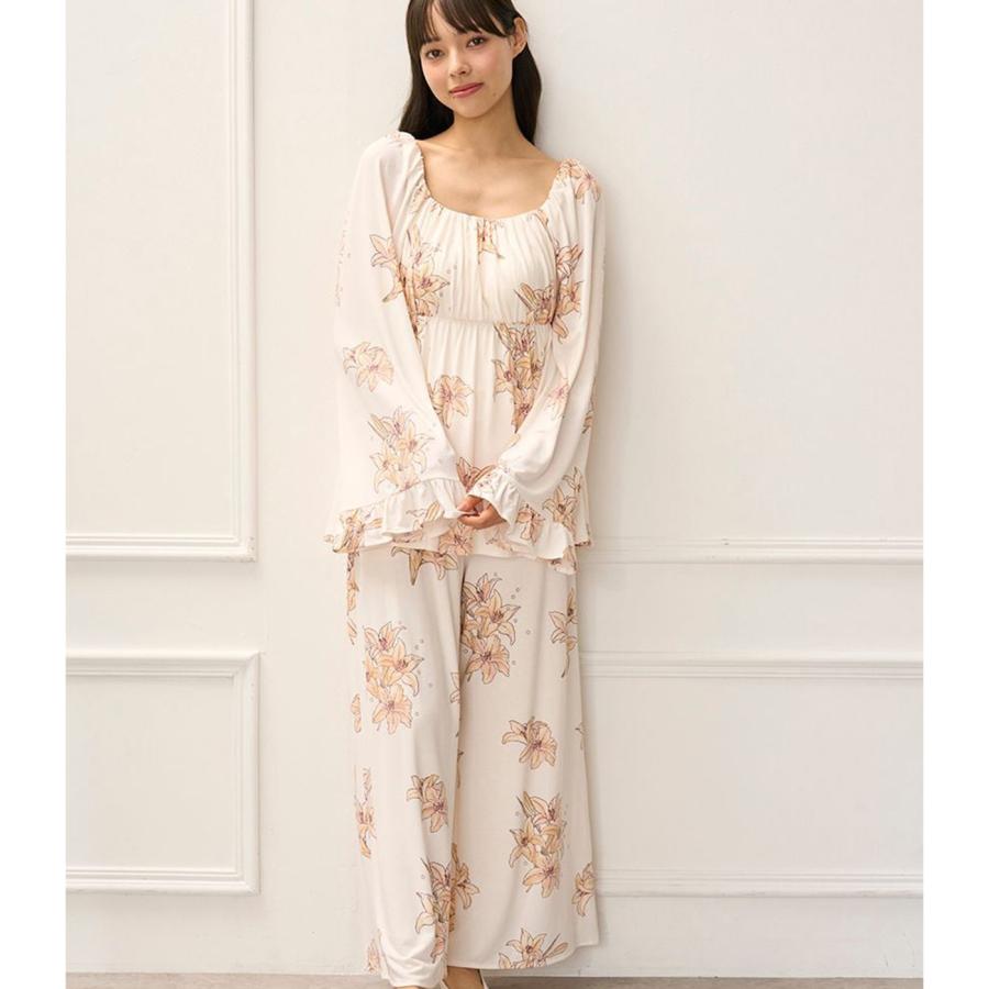 gelato pique（ジェラートピケ） MUCHA リリー柄カップインプル