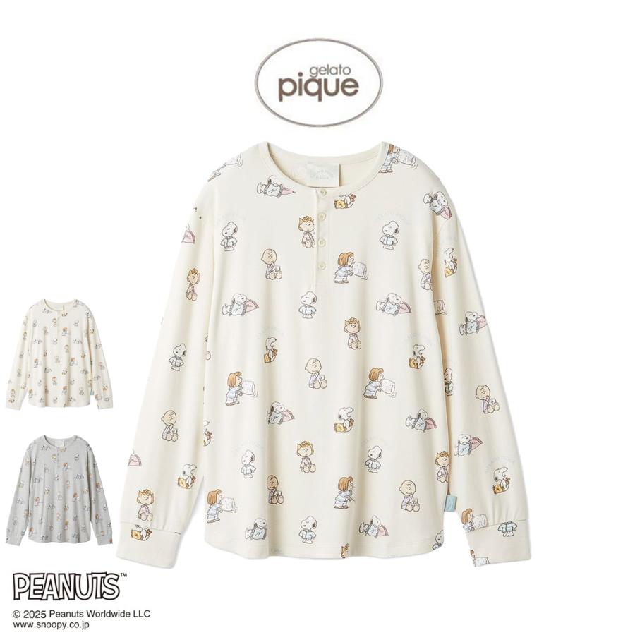 gelato pique（ジェラートピケ） PEANUTS オリジナルアート 総柄プル