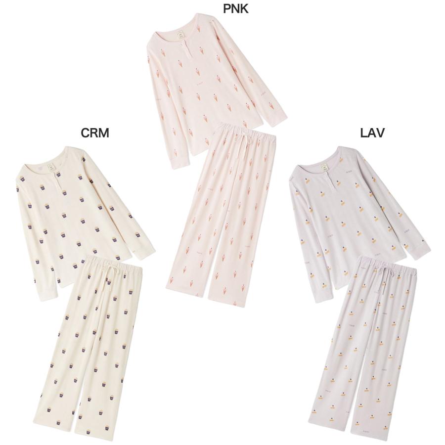 gelato pique（ジェラートピケ） モチーフ3柄ワッフルロンT&ロング