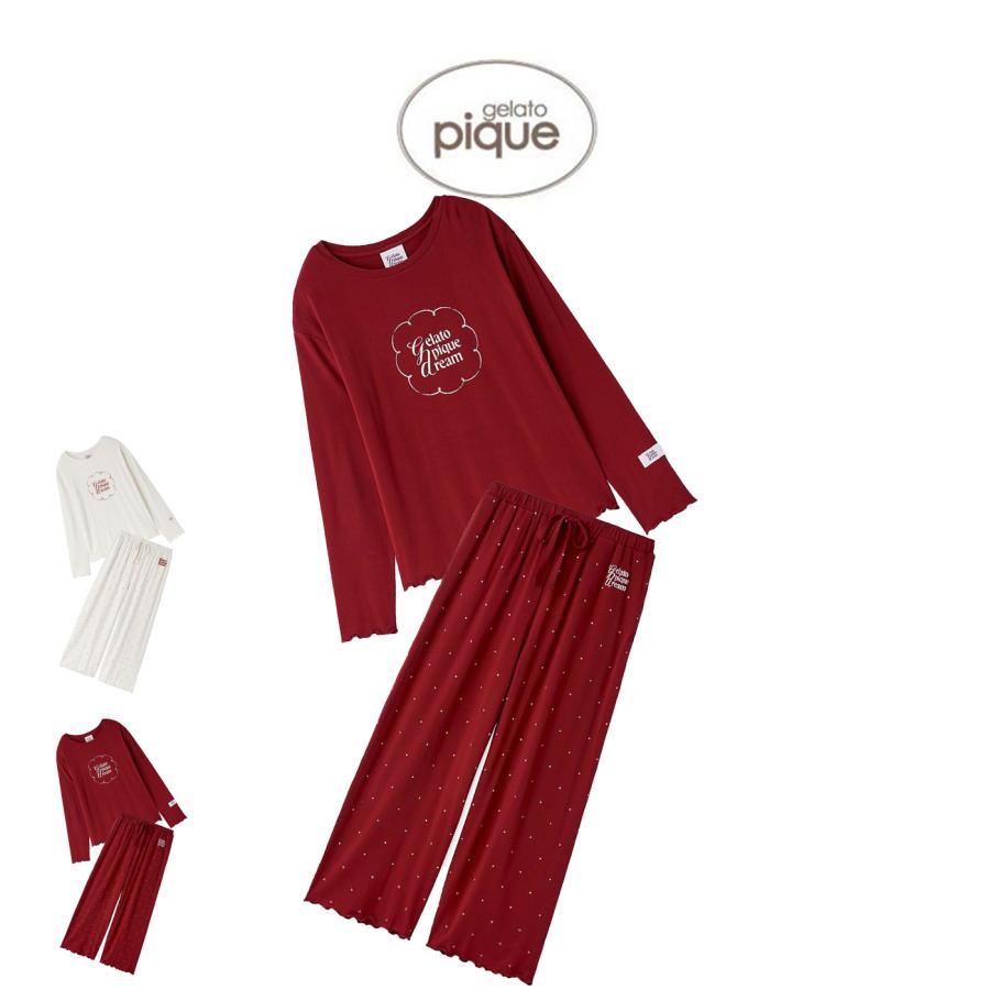 gelato pique ジェラートピケ ワンポイントレーヨンロゴロンT&ロング