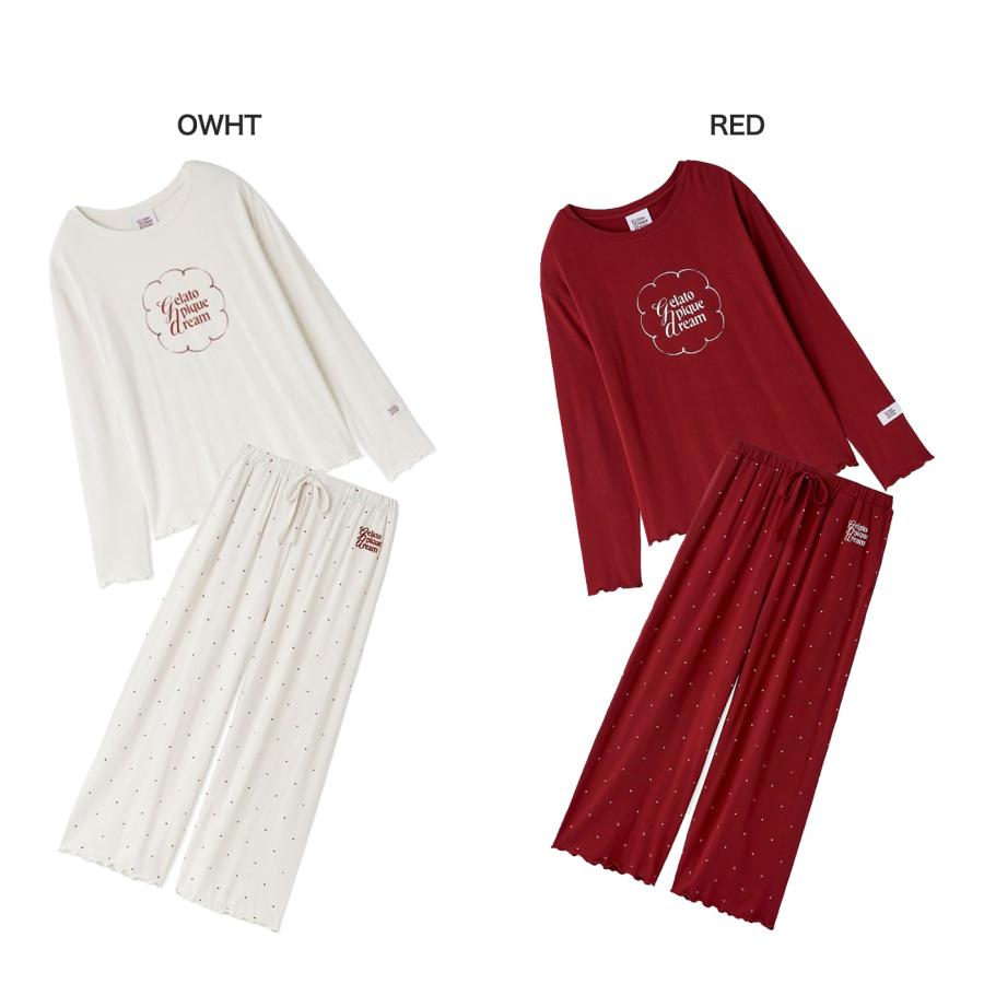 gelato pique ジェラートピケ ワンポイントレーヨンロゴロンT&ロング