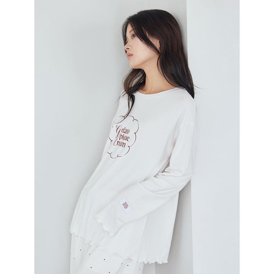 gelato pique（ジェラートピケ） ワンポイントレーヨンロゴロンT&