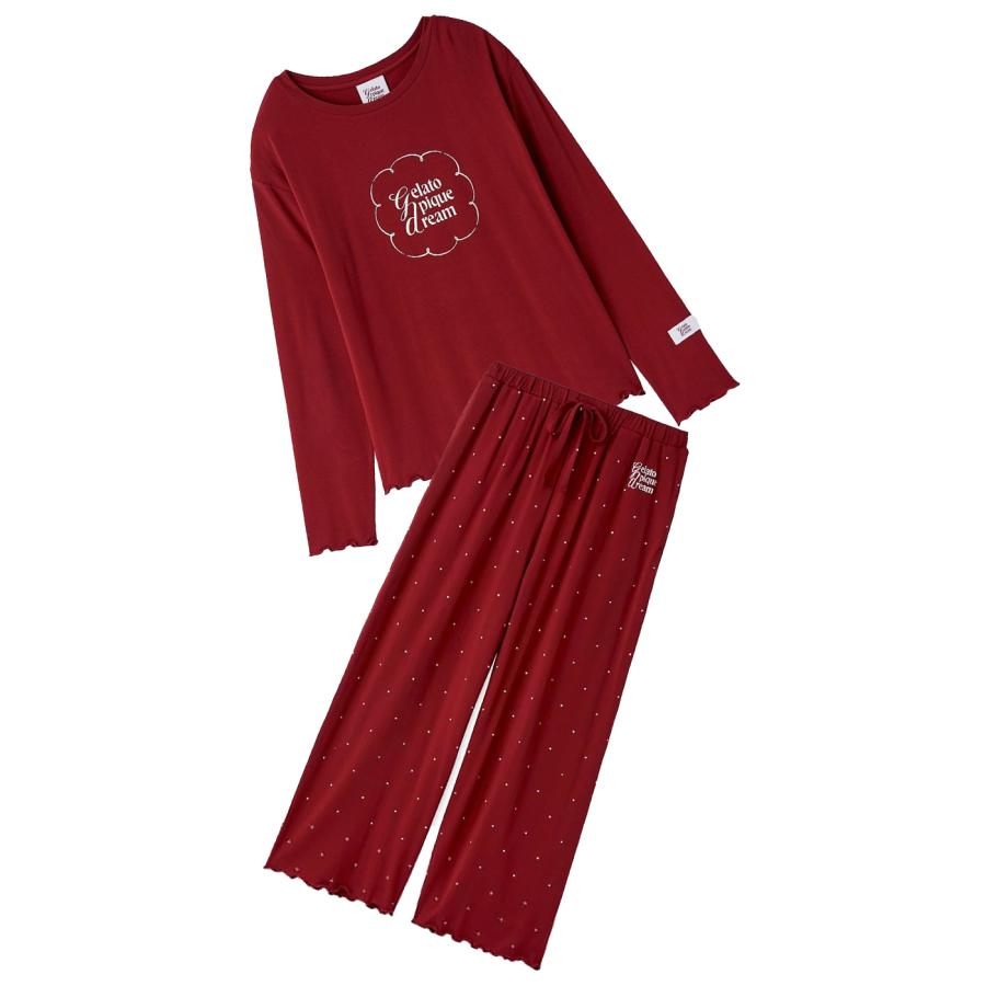 gelato pique（ジェラートピケ） ワンポイントレーヨンロゴロンT&