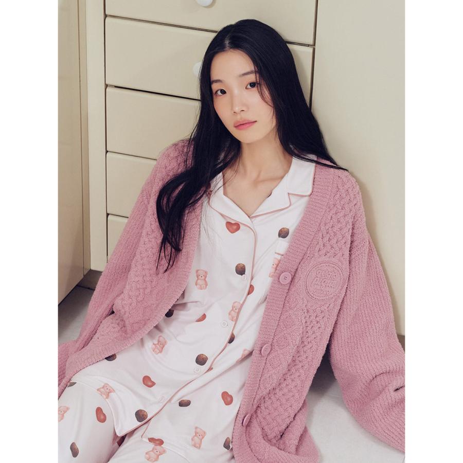 新品✨ジェラートピケ チェリー　柄シャツ&ロングパンツ上下セット✨ピンク 新品✨ジェラートピケ チェリー 柄シャツ&ロングパンツ上下セット✨ピンク